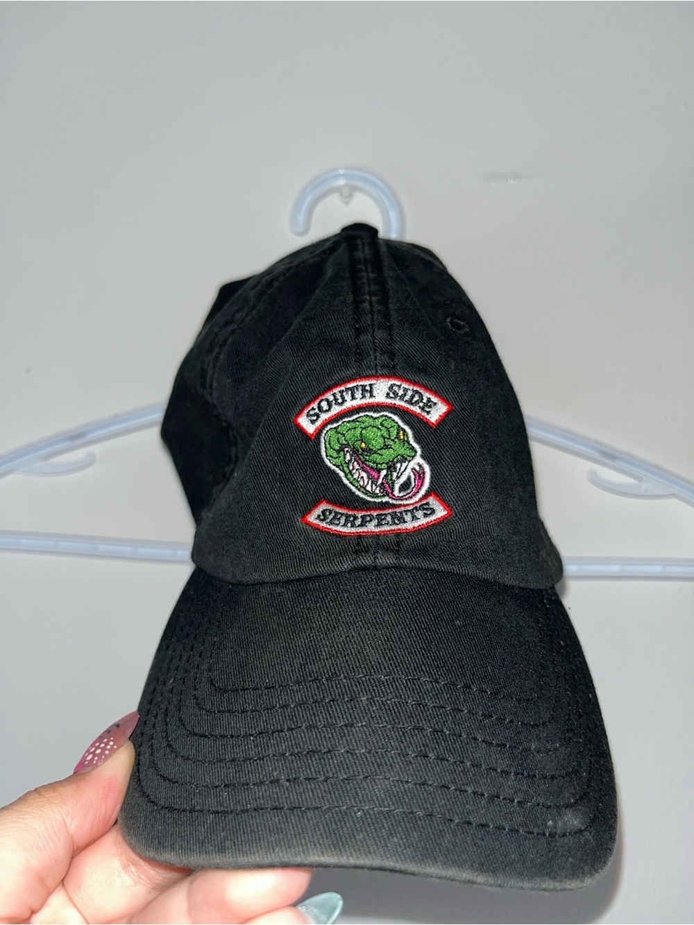 South Side Serpents Embroidered Black Baseball Cap